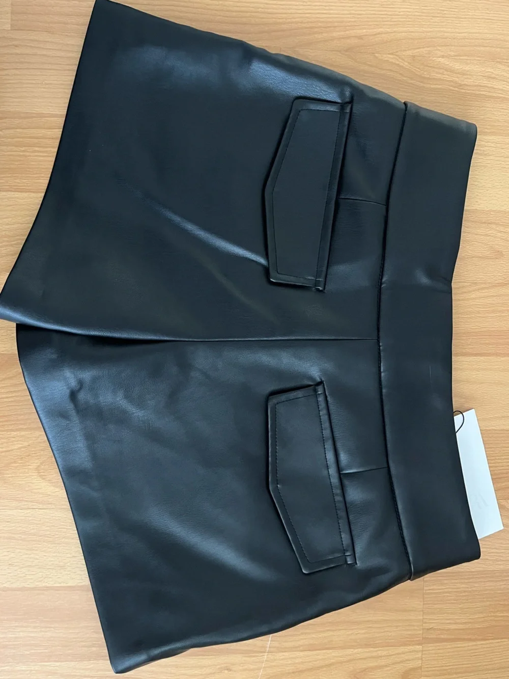 Women’s Faux Leather Black Short